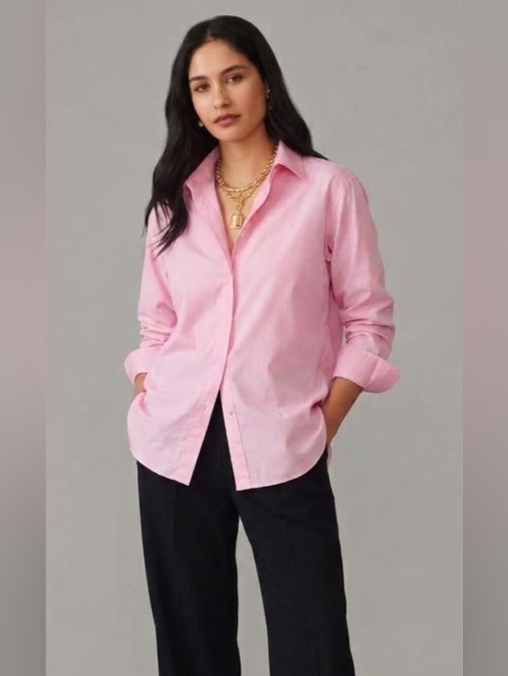 Ralph Lauren Pink Women's Button-Down Shirt